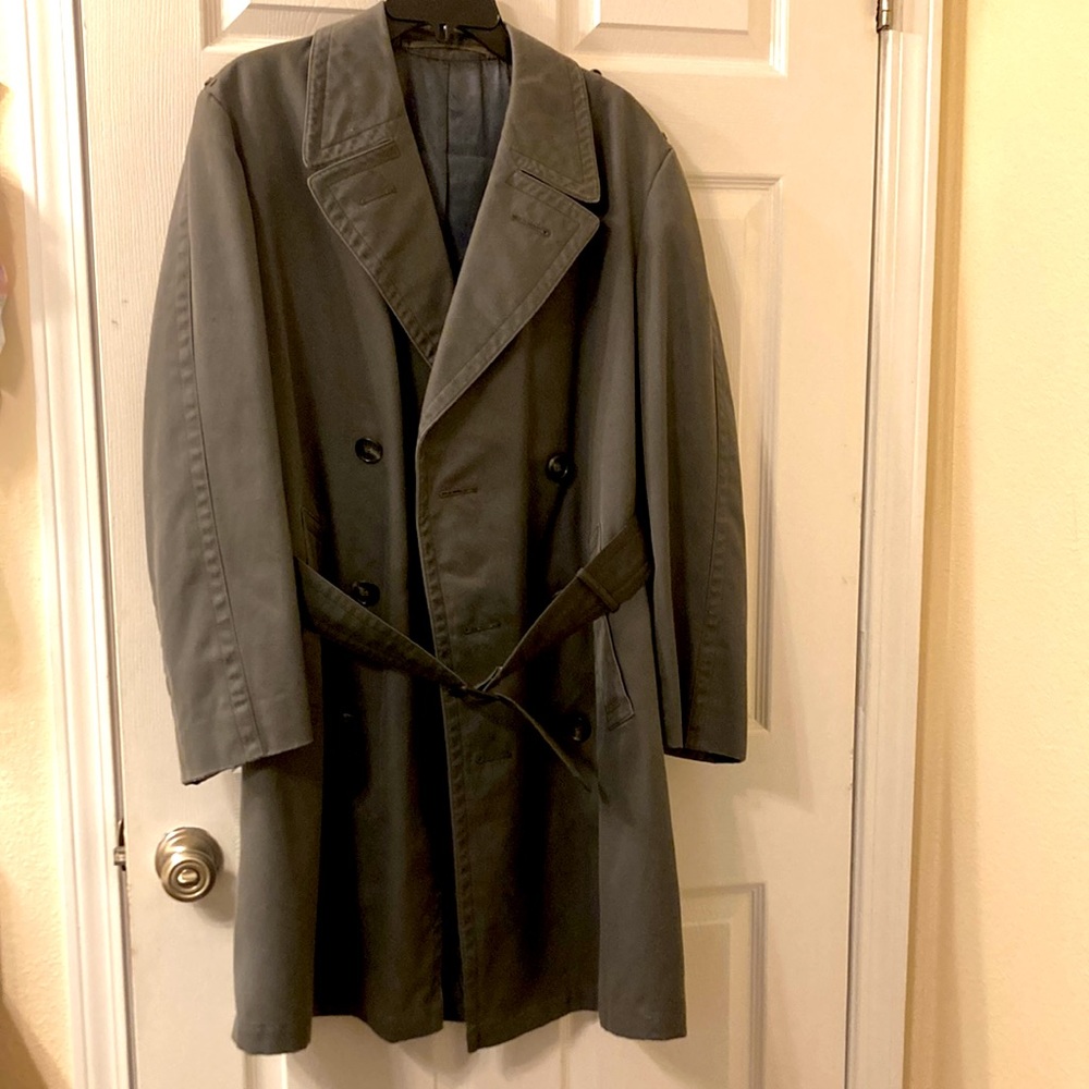 Vintage German Military Trench Coat